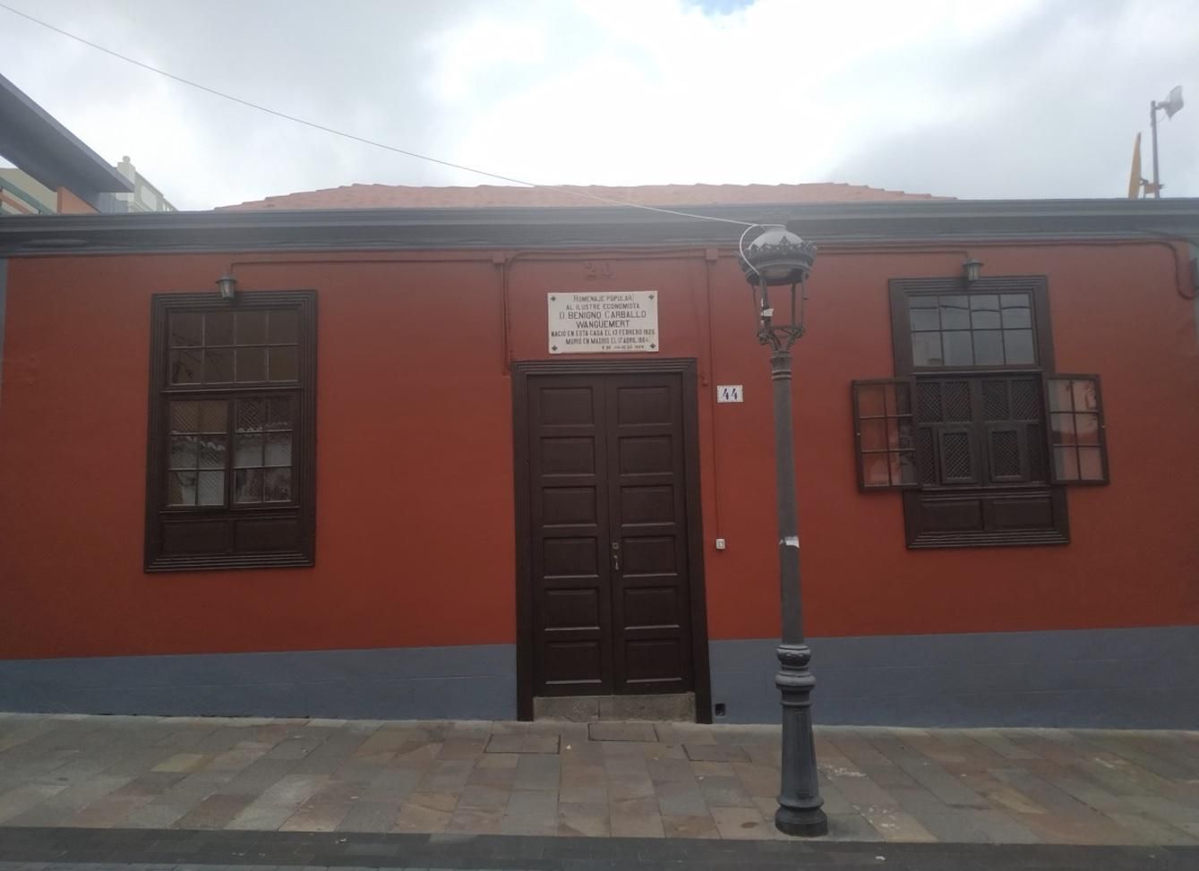 Casa en la que nació Benigno Carballo en Los Llanos de Aridane.