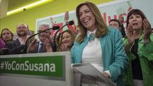 Susana Díaz subraya la victoria "histórica e indiscutible" del PSOE