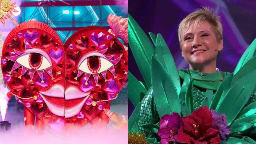 'Mask Singer 4' desenmascaró a 'Corazón', la única pareja del programa, y asombró con Gloria Serra bajo la 'Piña'