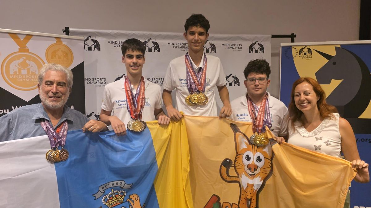 Participantes de La Palma las Olimpiadas de Deportes Mentales de Londres  2025