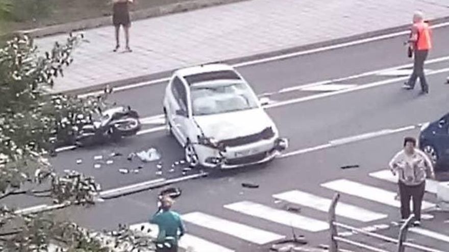 Imagen del accidente.