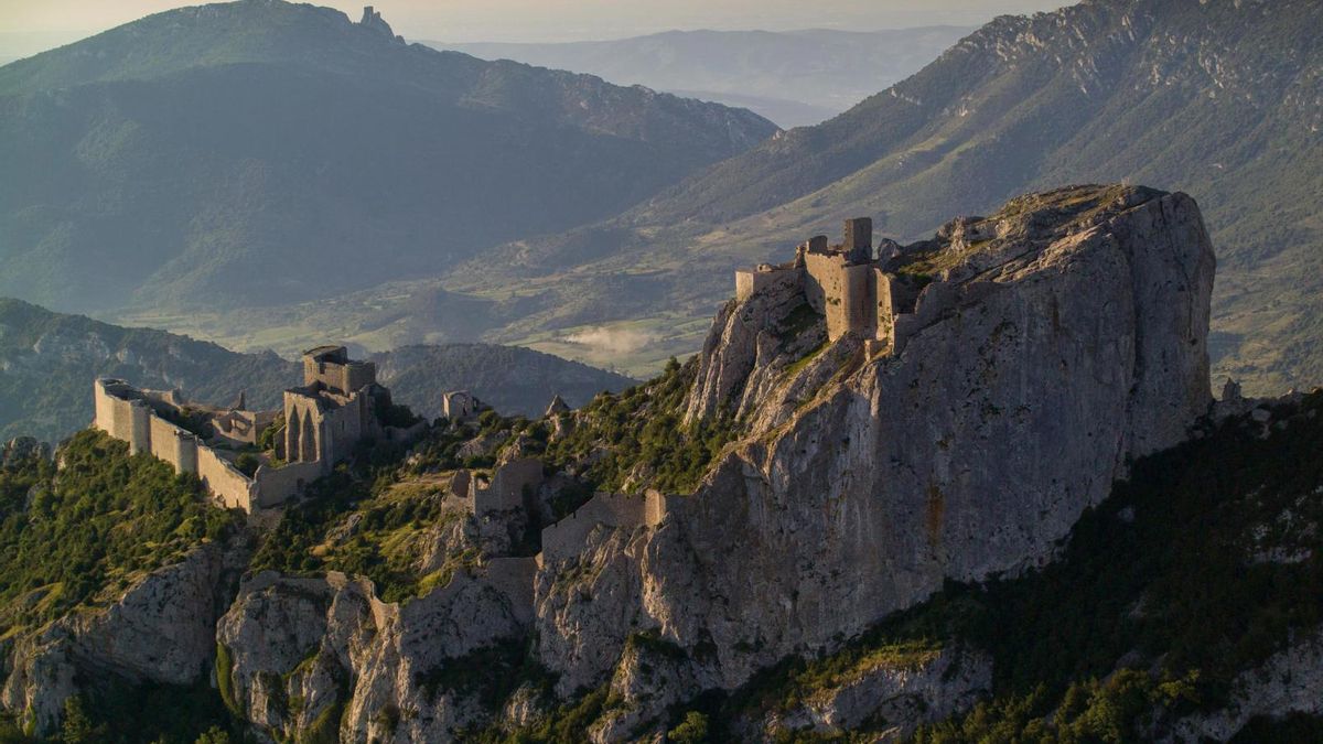 Castillo de Peyrepertuse, en Francia.