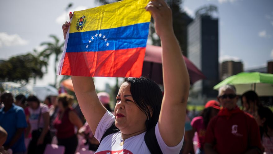 Mujeres chavistas dicen estar preparadas "para todo" frente a las "agresiones" de EE.UU.