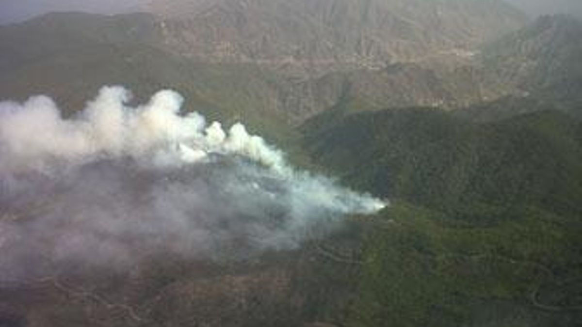 Incendio en La Gomera, en una imagen de archivo.