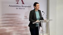 María Marín, portavoz de Podemos en la Asamblea Regional