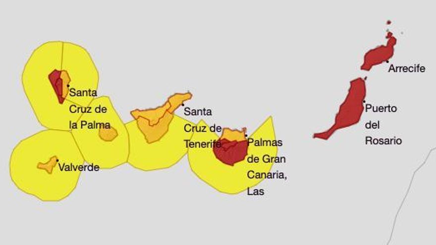 Canarias eleva la alerta máxima por temperaturas de hasta 43ºC en Gran Canaria, Lanzarote, Fuerteventura y La Palma