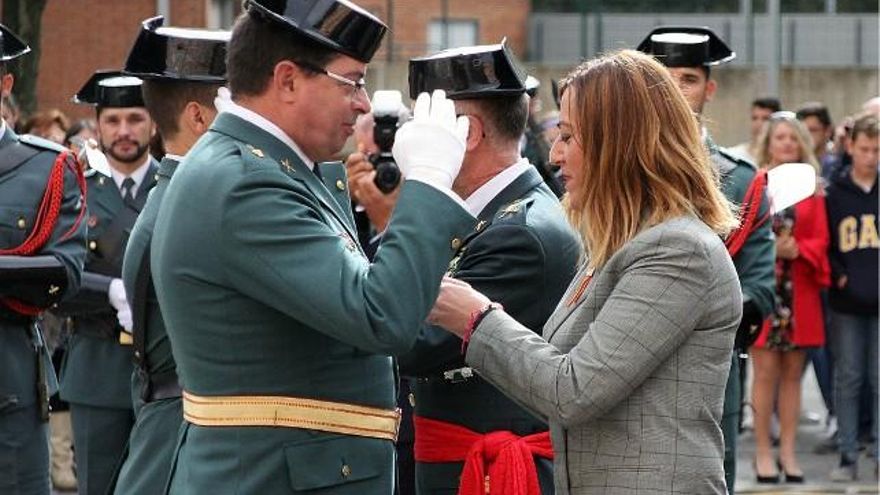 Peio García / ICAL La delegada del Gobierno en Castilla y León, Virginia Barcones, en la celebración de la festividad de la Virgen del Pilar en León