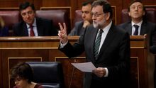 Mariano Rajoy, en una sesión de control en el Congreso.
