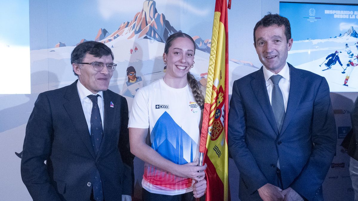 Audrey Pascual durante su anuncio como abanderada de la delegación española