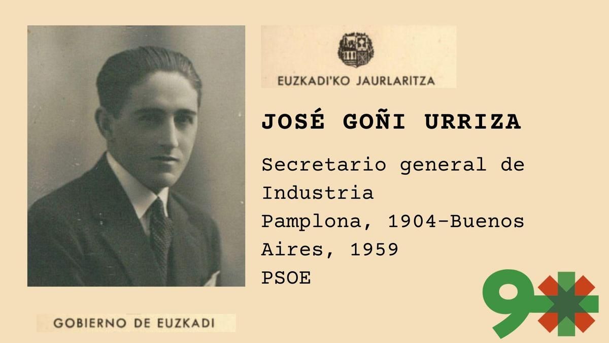 José Goñi Urriza, el socialista que pasó por el Gobierno de Navarra y por el de Euzkadi y relató la tregua de Nochebuena de Kalamua