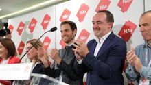 Sergio Sayas (izda.) y Javier Esparza (dcha.) puganarán por el liderazgo de UPN este domingo