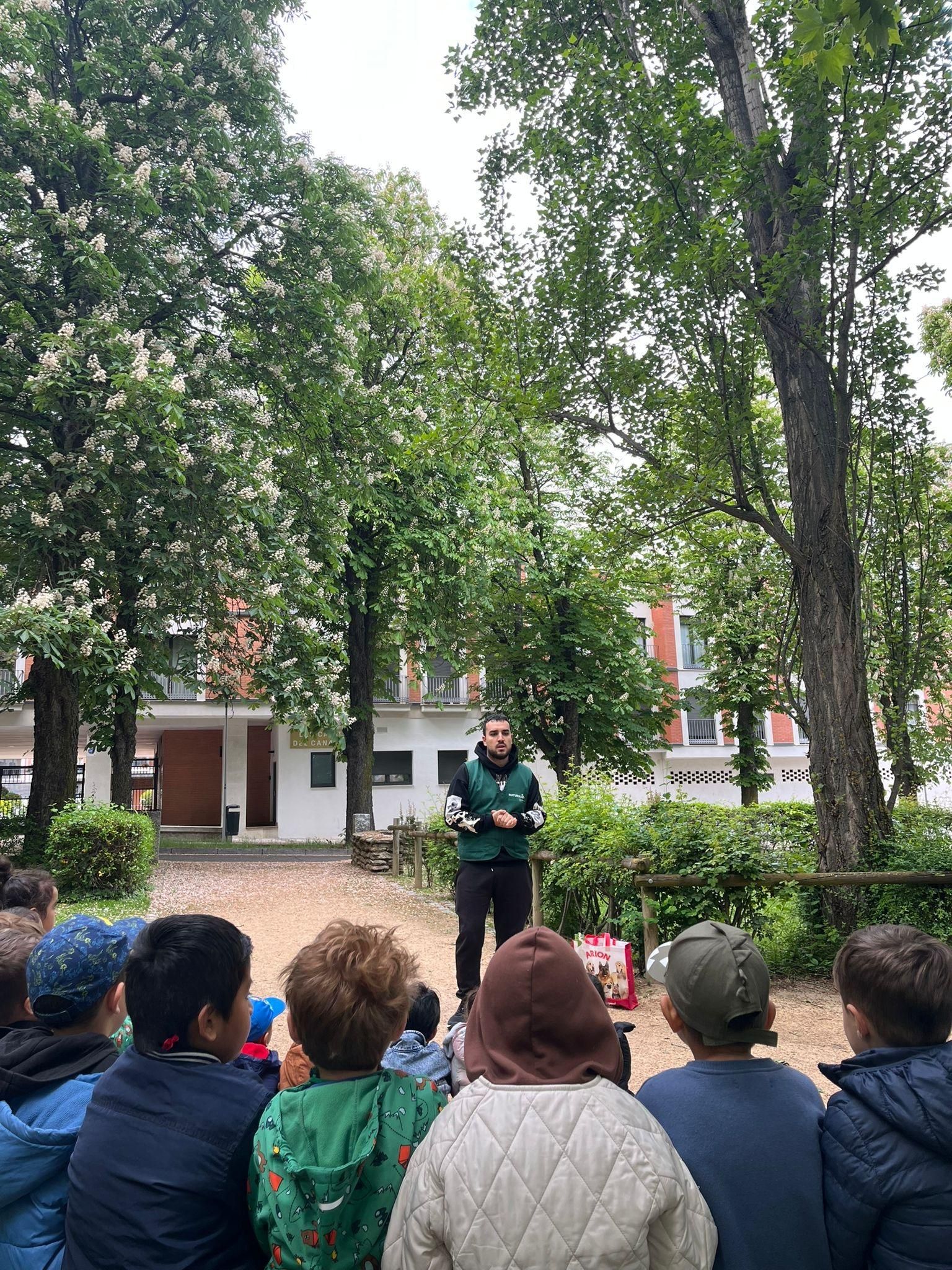 Una sesión del programa Naturaliza para los alumnos del CEIP Eresma, de Segovia.