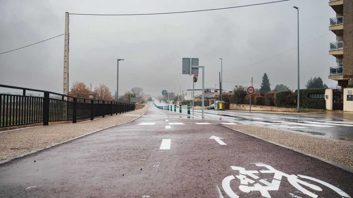 De Lardero a Alberite en bicicleta: abierto el nuevo carril cicloepatonal de algo más de 1.700 metros