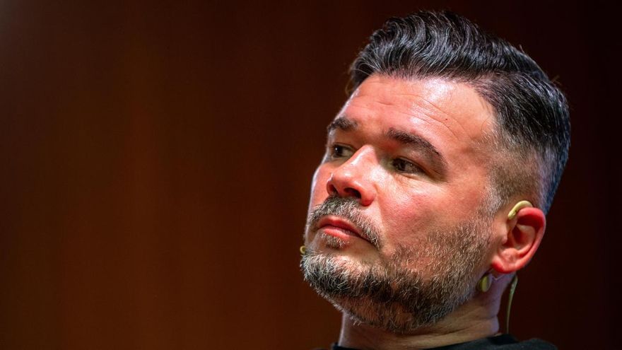 El portavoz de ERC en el Congreso de los Diputados, Gabriel Rufián.