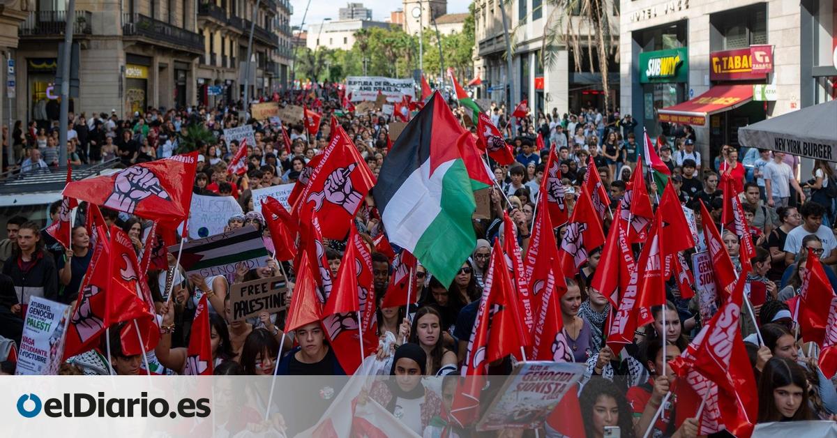 Estudiantes de toda España se manifiestan contra el genocidio en Palestina