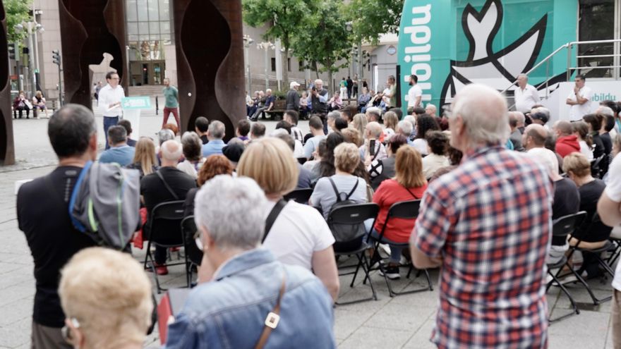 Otxandiano pide el voto para EH Bildu, la "Internacional de la esperanza", frente al auge de la extrema derecha en Europa