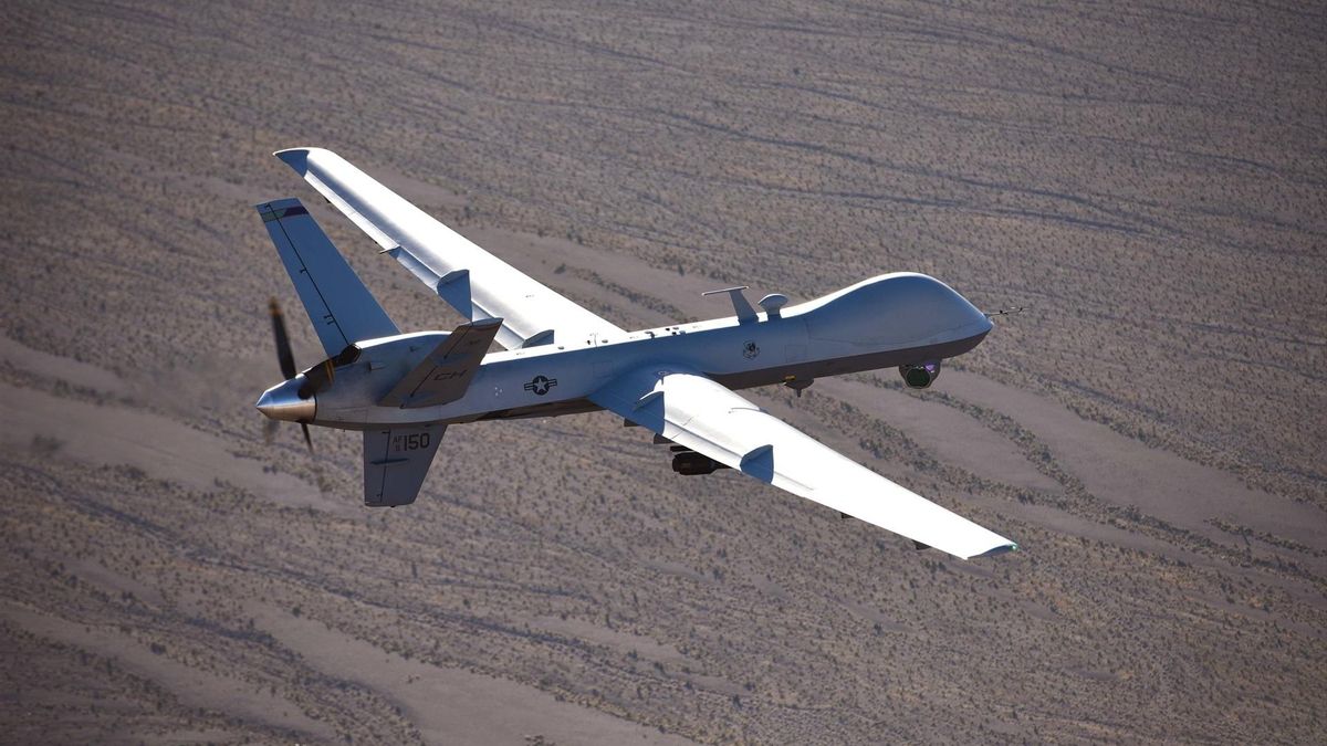 Un dron MQ-9 Reaper de la Fuerza Aérea estadounidense.