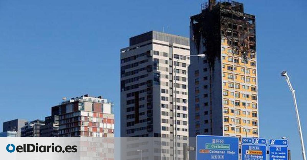 La torre de 21 plantas de Madrid con los mismos paneles que las incendiadas en Cartagena y València ya ardió en 2020