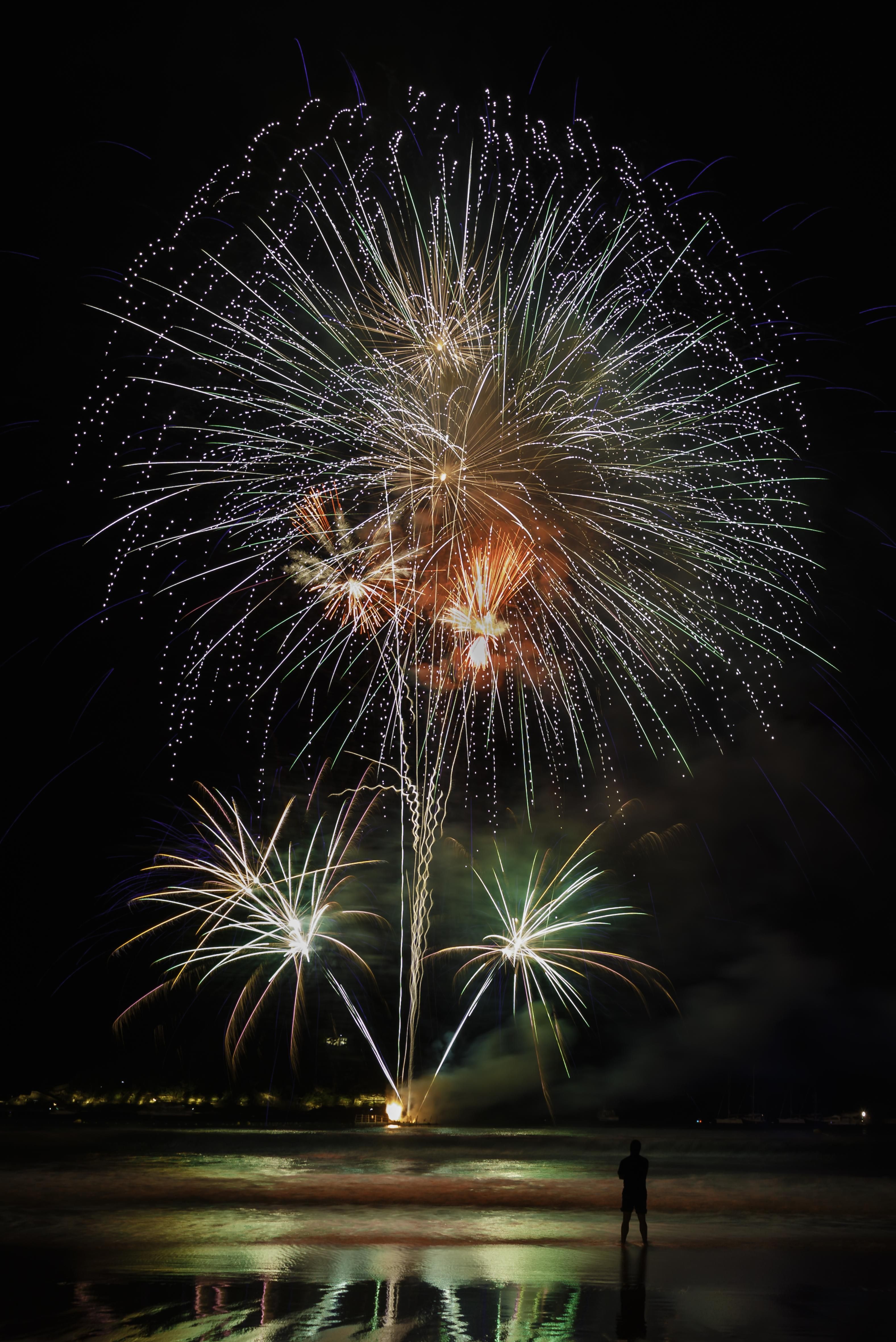 Imagen que se llevó el tercer premio en el quinto concurso de fotografía de fuegos artificiales