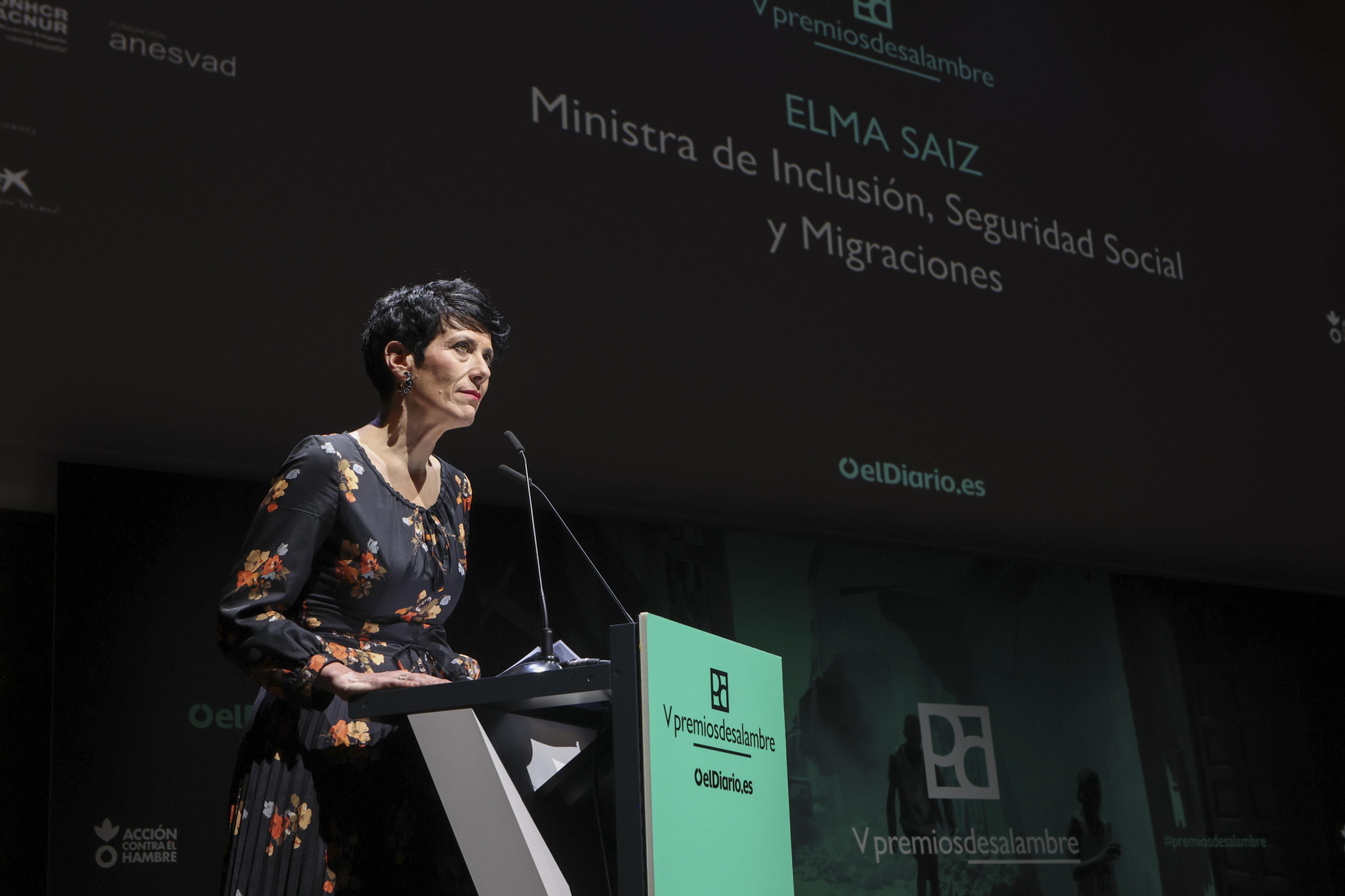 Elma Saiz,  ministra de Inclusión, Seguridad Social y Migraciones
