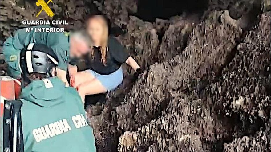 Rescate en el Faro del Caballo.