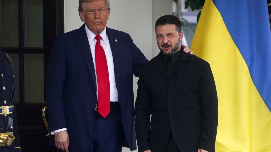 Inicia la reunión entre Trump y Zelenski con un apretón de manos