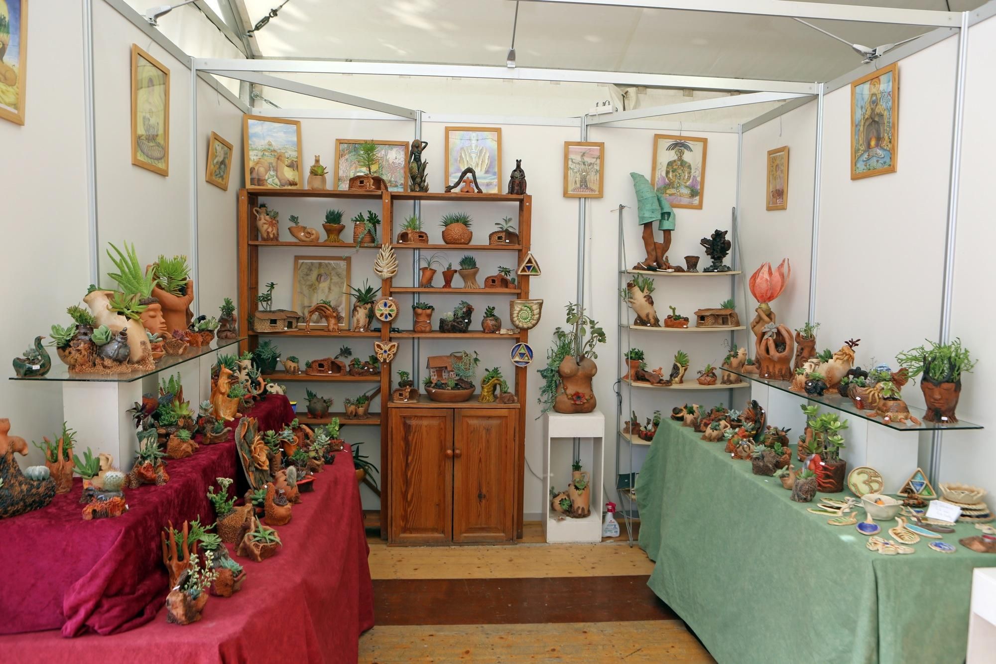 La 22ª Feria de Artesanía, en el Parque de San Telmo (Las Palmas de Gran Canaria).