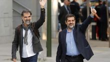 Jordi Cuixart y jordi Sánchez en una imagen de archivo