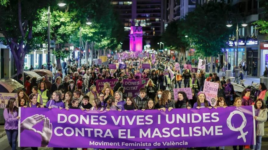 Manifestación 25N en Valencia.
