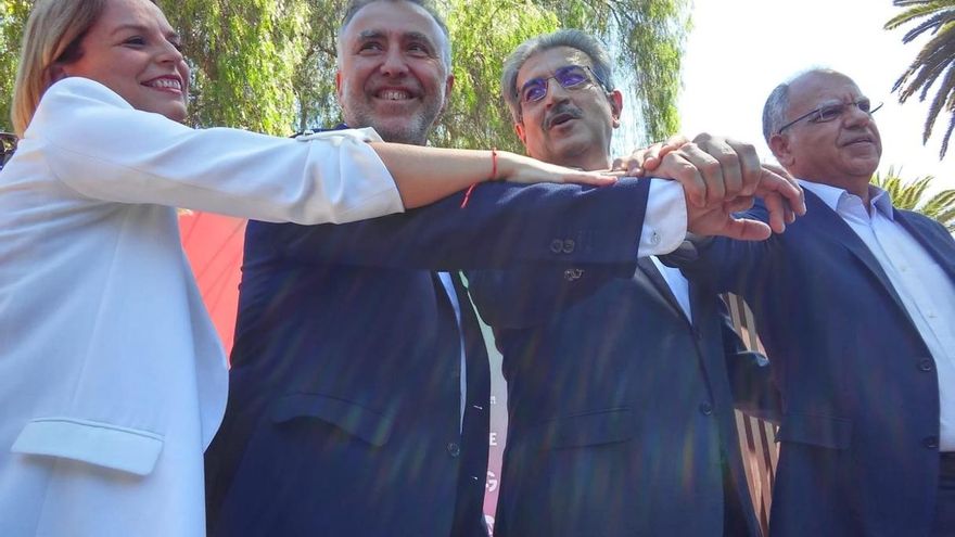 El presidente canario muestra su "voluntad absoluta" de acabar la legislatura y no adelantar elecciones