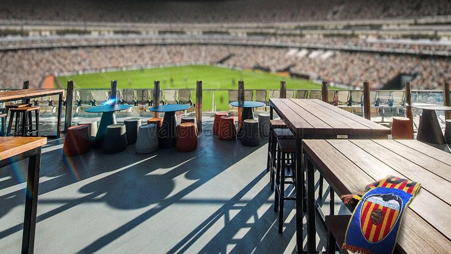 Imagen virtual del nuevo estadio del Valencia CF.