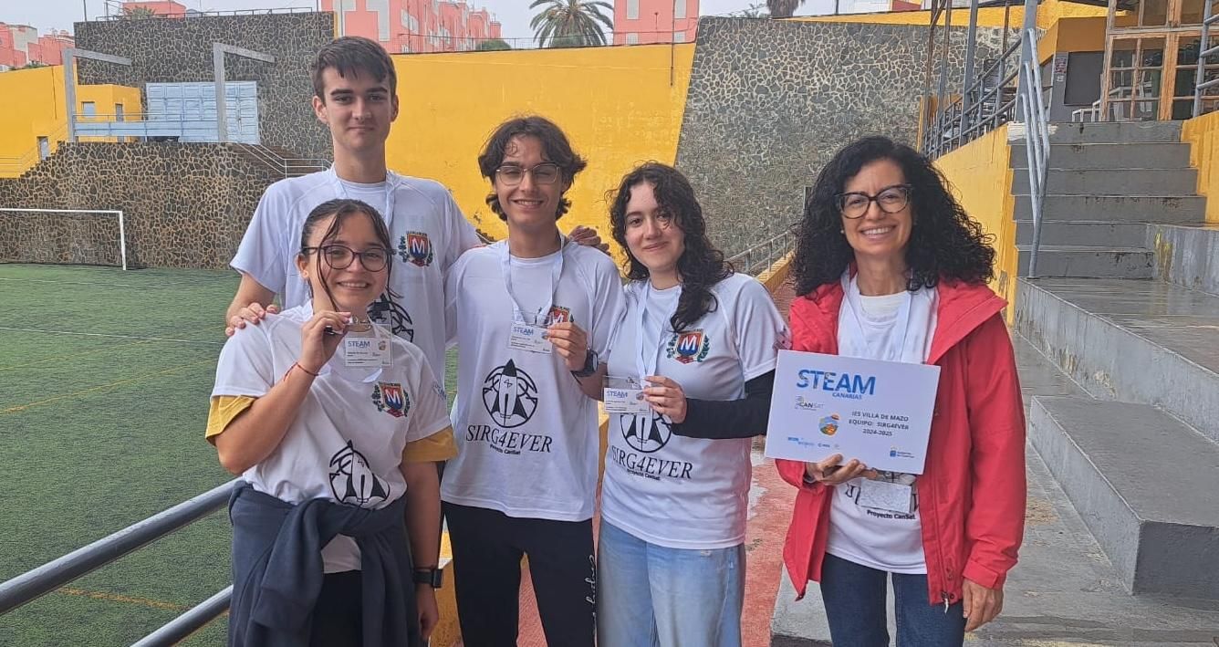  El IES Villa de Mazo gana el premio a la mejor difusión y patrocinio en el proyecto ‘CanSat’ de la Agencia Espacial Europea.