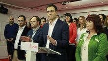 Pedro Sánchez, respaldado por su ejecutiva, tras conocerse los resultados del 20D