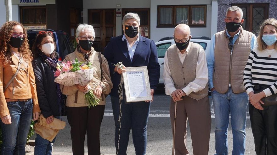 Homenaje a Antonio González Brito: primer agricultor de Mercadillo Municipal de Los Llanos