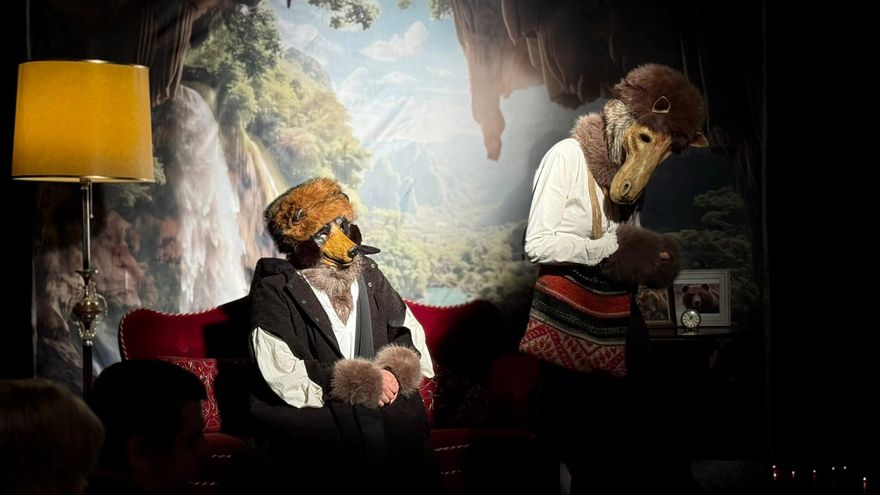 Teatro navideño en Cabárceno.