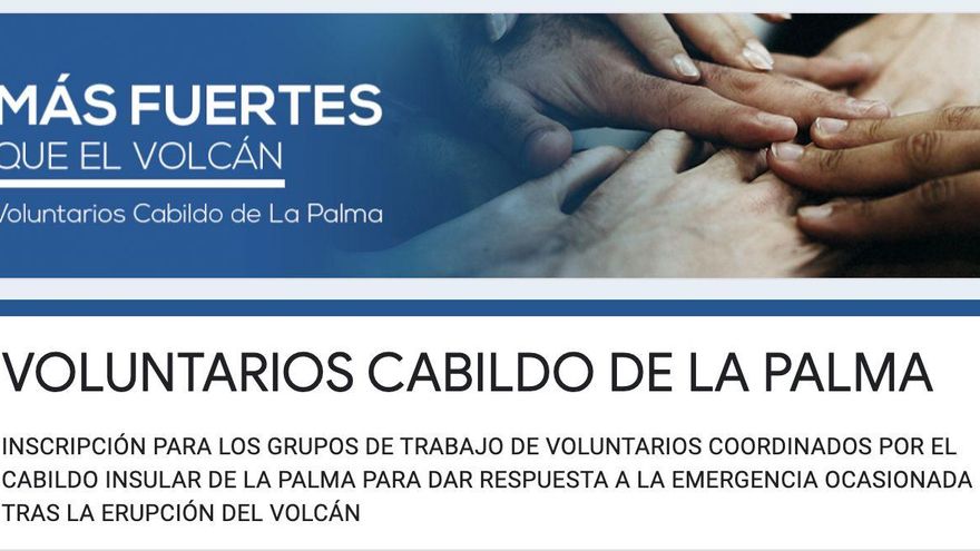 Campaña para buscar voluntarios