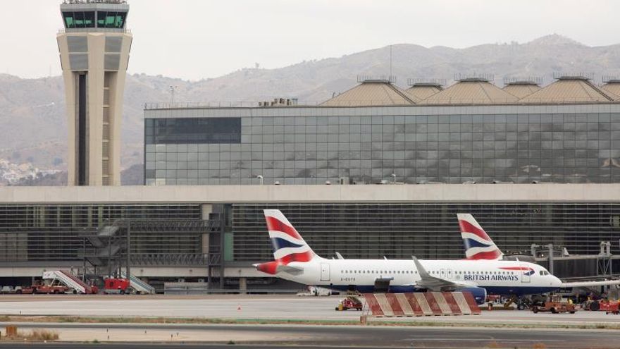 Vista de la zona de despegue del aeropuerto de Málaga-Costa del Sol.