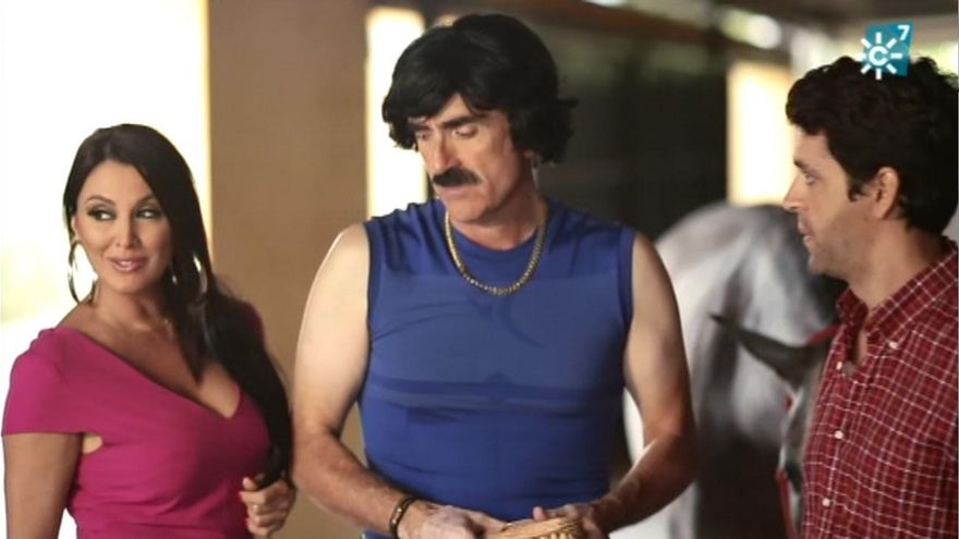 Eva Ruiz y Juan y Medio en una sketch del programa de la televisión pública andaluza