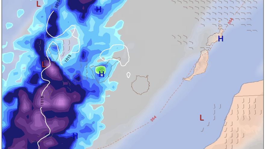 Lluvias tormentosas y la primera nevada en el Teide: así llegará diciembre a Canarias