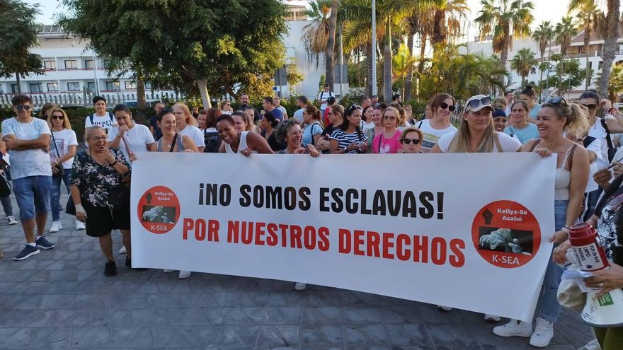 Las camareras de piso se manifiestan este viernes en Tenerife por sus derechos laborales