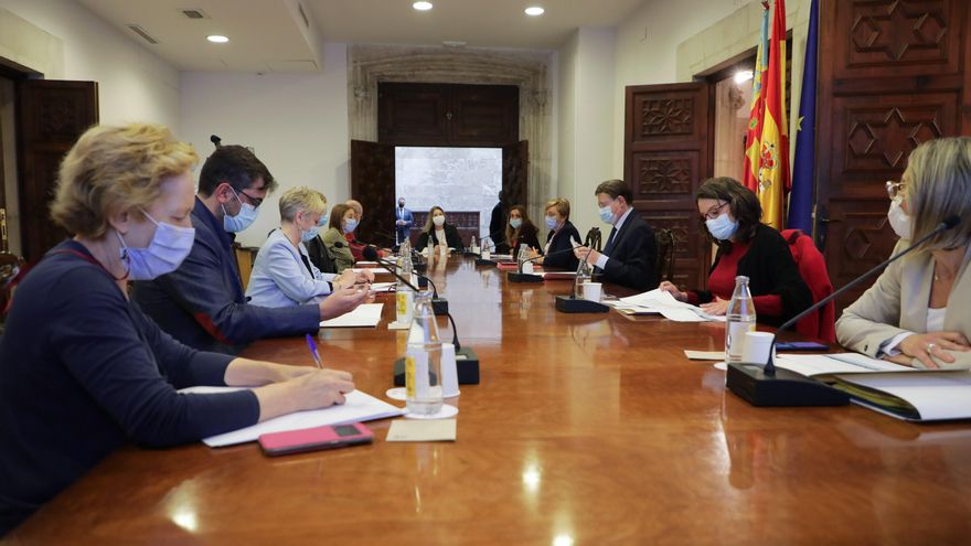 Un momento de la reunión de la comisión de seguimiento del proceso de vacunación.