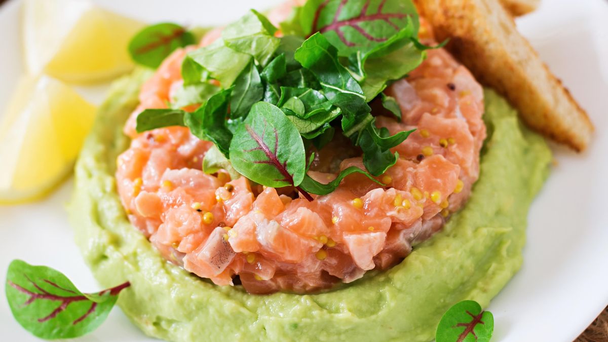 Tartar de salmón