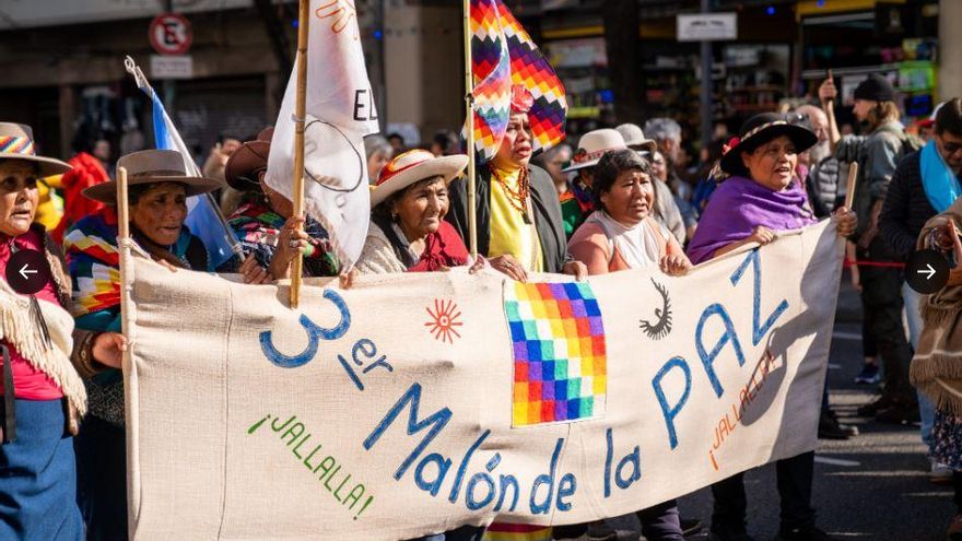 Tras el rechazo de la Corte Suprema, el Tercer Malón de la Paz permanece en vigilia frente a Tribunales