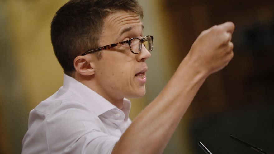 El líder de Más País, Íñigo Errejón, interviene durante una sesión plenaria en el Congreso de los Diputados, en Madrid (España), a 21 de julio de 2020. Durante el pleno, el Congreso debate y vota, para su aprobación definitiva, las medidas aprobadas por l