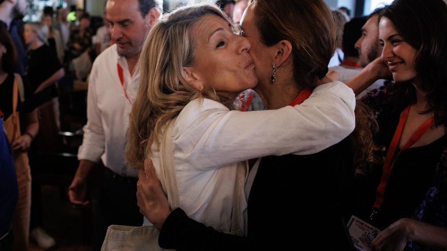 Yolanda Díaz y Mónica García en una foto de archivo.