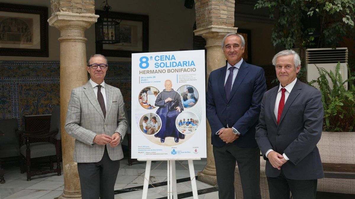 La VIII Cena Solidaria 'Hermano Bonifacio', organizada por el San Juan de Dios, reconocerá al Córdoba CF