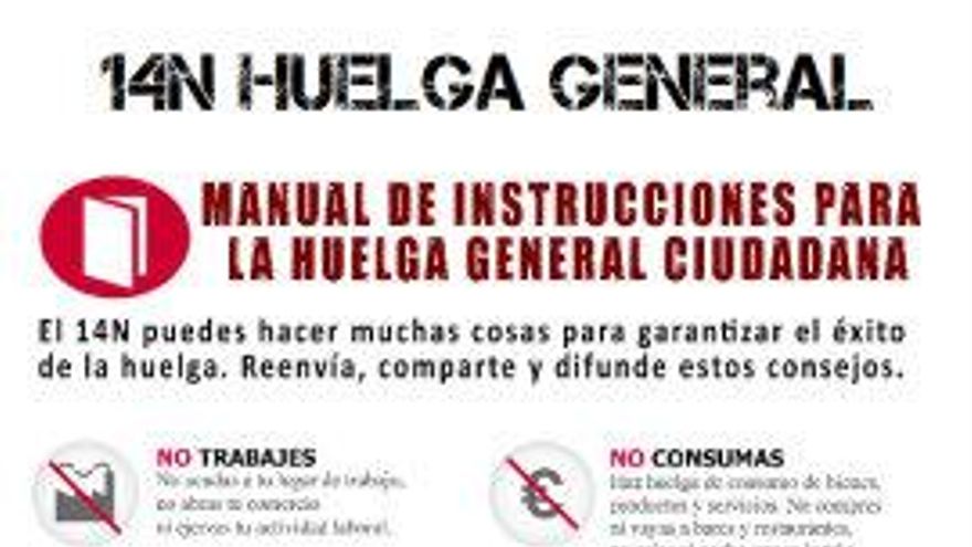 Cartel Huelga 15M