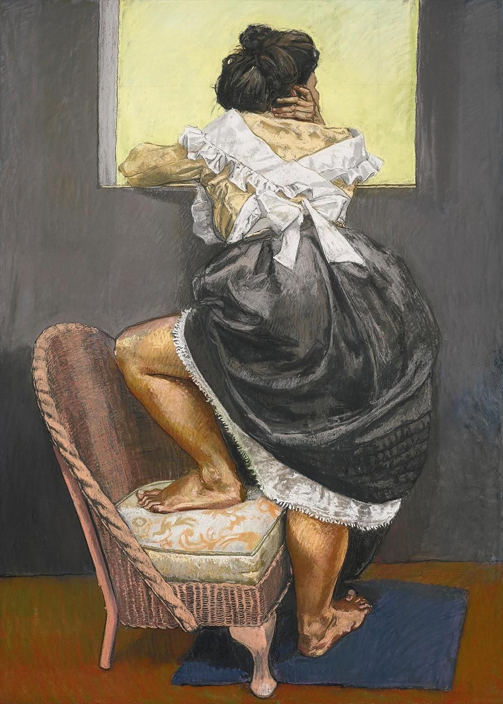 Paula Rego, Mirando hacia afuera, 1997