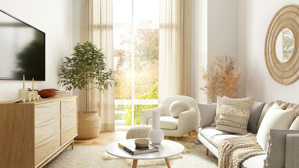 Los textiles claros refuerzan la luminosidad sin sobrecargar la estancia.