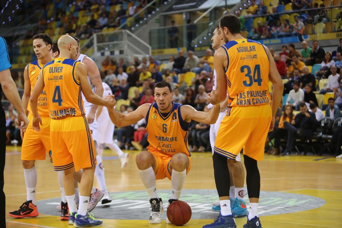 Partido de Eurocup entre el Gran Canaria y el Lietkabeli (ALEJANDRO RAMOS)